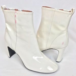 JEFFREY CAMPBELL // White Vinyl Boots
